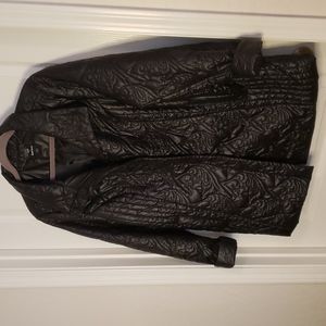 Dennis Basso Floral Quilt Detail Jacket